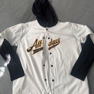 Two Old Navy Active White Top Baseball Jerseys